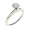 ティファニー クラシックソリティア リング 0.35CT G VVS2 3EXT