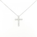 ポンテヴェキオ クロス ダイヤモンド ネックレス 0.13CT