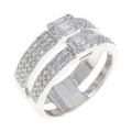 750WG ダイヤモンド リング 0.97CT