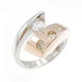 PT/K18PG ダイヤモンド リング 0.50CT