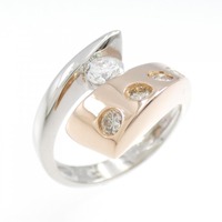 PT/K18PG ダイヤモンド リング 0.50CT
