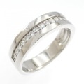 【リメイク】K18WG ダイヤモンド リング 0.31CT