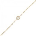 K18PG ダイヤモンド ブレスレット 0.03CT