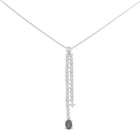 K18WG アレキサンドライト ネックレス 0.34CT