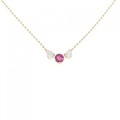 K18YG ルビー ネックレス 0.40CT