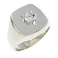 PT 印台 ダイヤモンド リング 0.200CT