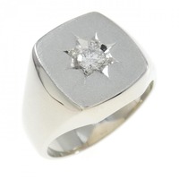 PT 印台 ダイヤモンド リング 0.200CT