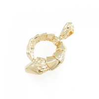 【新品】K18YG スネーク ペンダント