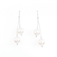 【新品】K18WG アコヤパール ピアス