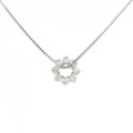 PT フラワー ダイヤモンド ネックレス 0.50CT