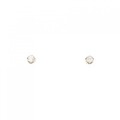 K18YG ソリティア ダイヤモンド ピアス 0.10CT
