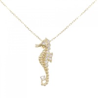K18YG タツノオトシゴ ダイヤモンド ネックレス 0.08CT