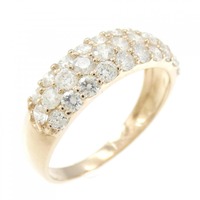 K18PG パヴェ ダイヤモンド リング 1.00CT