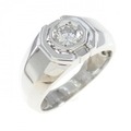 K14WG ダイヤモンド リング 0.22CT