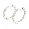 K18WG ダイヤモンド ピアス 0.50CT