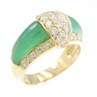 K18YG カルセドニー リング