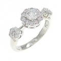 PT フラワー ダイヤモンド リング 0.328CT