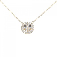 K18YG スマイル ダイヤモンド ネックレス 0.02CT