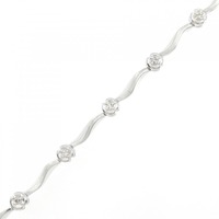 K18WG ダイヤモンド ブレスレット 0.20CT