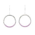 18KWG サファイヤ ピアス 0.91CT 拡散処理未検査