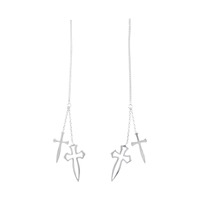 K14WG クロス ピアス