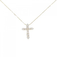 K18YG クロス ダイヤモンド ネックレス 0.50CT