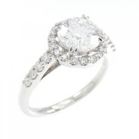 【リメイク】PT ダイヤモンド リング 1.081CT D SI2 VG