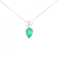 K18WG エメラルド ネックレス 1.67CT