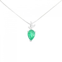 K18WG エメラルド ネックレス 1.67CT