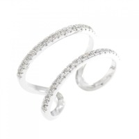 K18WG ダイヤモンド リング 0.19CT