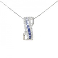 PT サファイヤ ネックレス 0.65CT