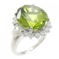 PT ペリドット リング 7.97CT
