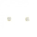 K18YG ソリティア ダイヤモンド ピアス 0.20CT