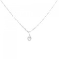 K18WG/750WG ダイヤモンド ネックレス 0.020CT