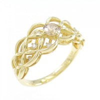 K18YG ダイヤモンド リング 0.28CT