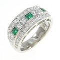 PT エメラルド リング 0.25CT