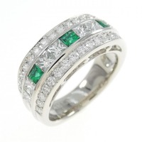 PT エメラルド リング 0.25CT