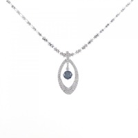 K18WG ダイヤモンド ネックレス 0.300CT