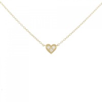 K18YG ハート ダイヤモンド ネックレス 0.03CT
