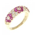 K18YG ルビー リング 0.80CT