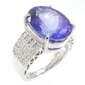 PT タンザナイト リング 9.37CT