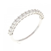【リメイク】K18WG ダイヤモンド リング 0.30CT