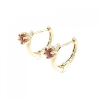 【新品】K10YG ガーネット ピアス