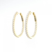 【新品】K18YG ダイヤモンド ピアス 1.602CT