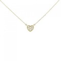 K18YG ハート ダイヤモンド ネックレス 0.06CT