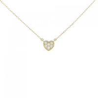 K18YG ハート ダイヤモンド ネックレス 0.06CT
