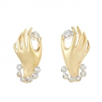 750YG/750WG/K18YG ダイヤモンド ピアス