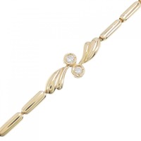 K18YG ダイヤモンド ブレスレット 0.10CT