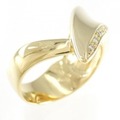 K18YG ダイヤモンド リング 0.12CT