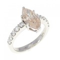 【リメイク】PT ダイヤモンド リング 1.426CT FLBO I1 マーキスカット